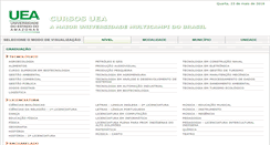 Desktop Screenshot of cursos2.uea.edu.br