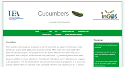 Desktop Screenshot of cucumbers.uea.ac.uk