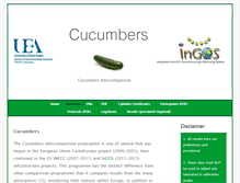 Tablet Screenshot of cucumbers.uea.ac.uk